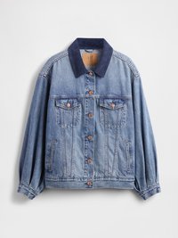 GAP X DOEN JACKET - Denim jacket - washed medium blue