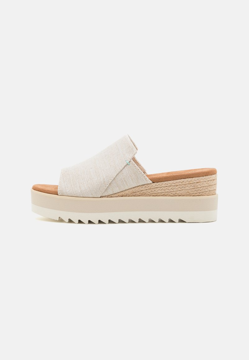 TOMS DIANA MULE - Papuci înalți - natural