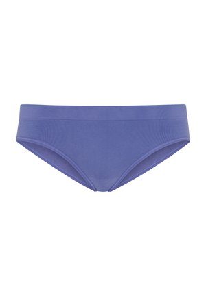 Paarse, naadloze bikini-slip met een zachte, rekbare stof. Heeft een soepele tailleband en een strakke, minimalistische uitstraling.