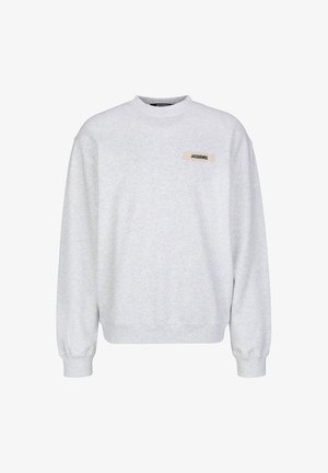 Jacquemus, JACQUEMUS SWEATSHIRT THE GROSGAIN LOGO - Sweater - grey