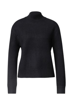 Street One, MOULINÉ PULLOVER MIT TURTLE NECK - Pullover - indigo night mel
