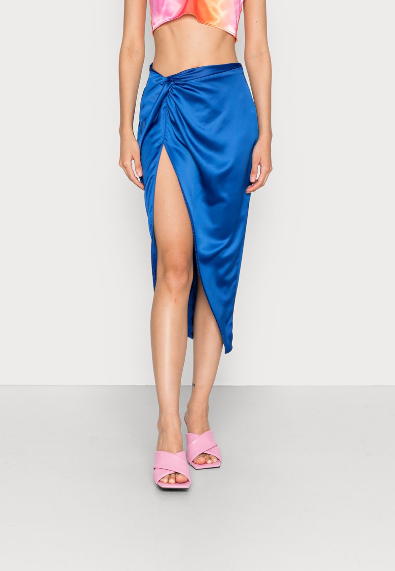 Damen Jeansröcke | Missguided TWIST SIDE MIDI SKIRT Bleistiftrockblue/blau - MM67860 Damen Jeansröcke | Missguided TWIST SIDE MIDI SKIRT Bleistiftrockblue/blau - MM67860