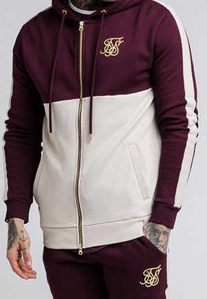 Sweatjacke - bordeaux