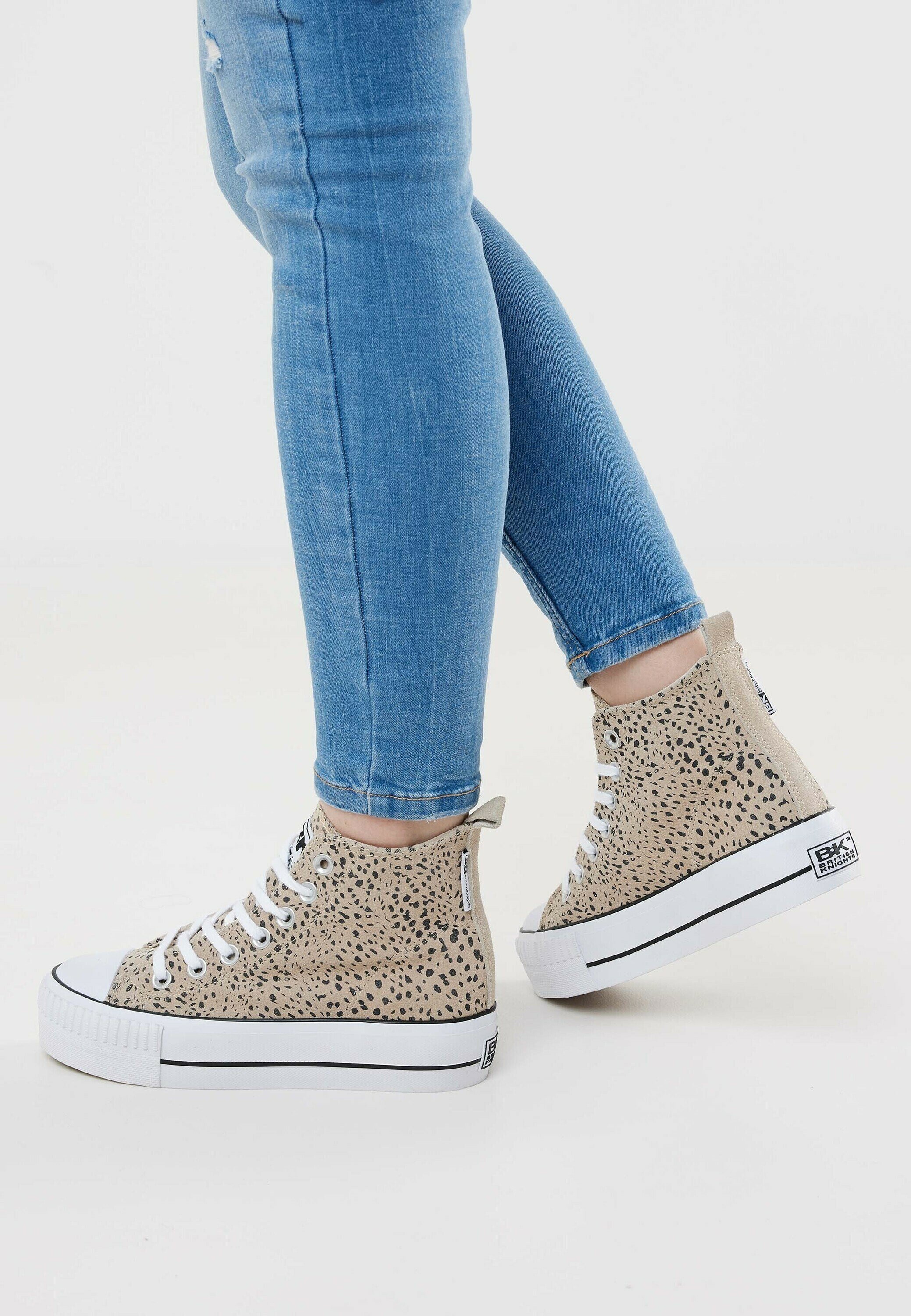 British Knights KAYA MID - Sneakers hoog - beige cheetah/beige - Zalando.be