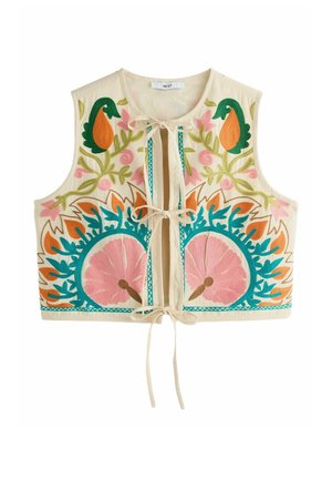 Next REGULAR FIT - EMBROIDERED - Waistcoat - bright floral print
