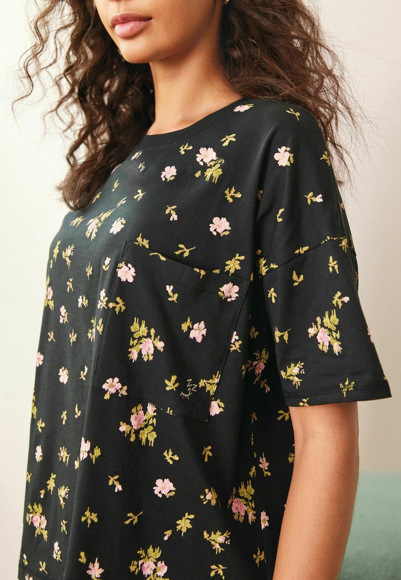 Damen Nachthemden | Next LAVENDER FINISH Nachtwäsche Set black floral/schwarz - QO69861 Damen Nachthemden | Next LAVENDER FINISH Nachtwäsche Set black floral/schwarz - QO69861