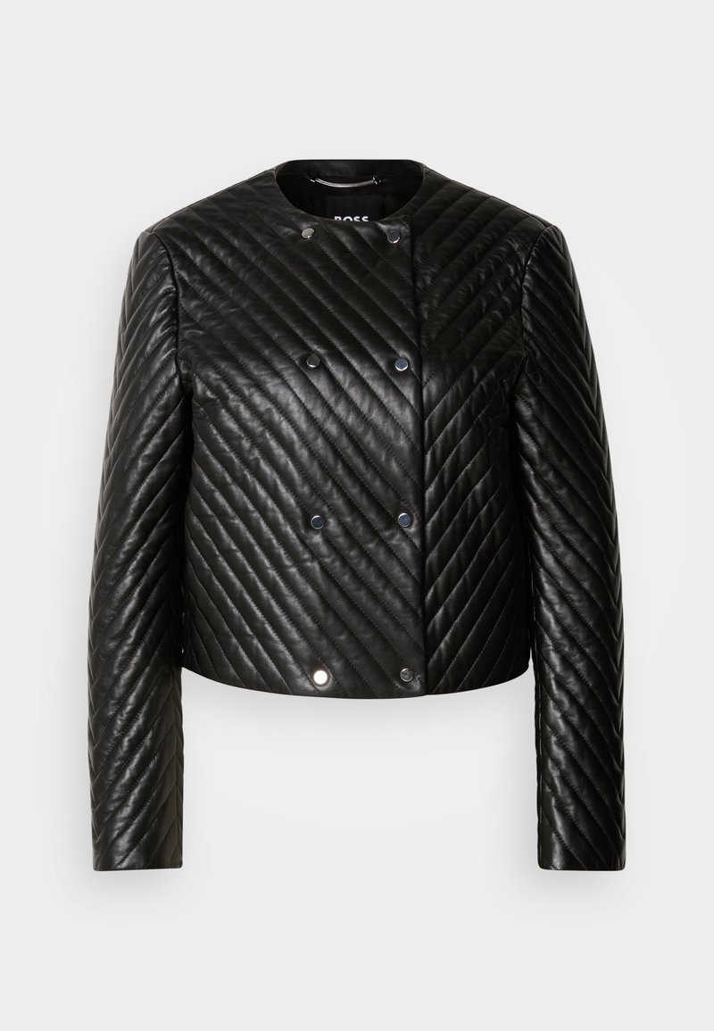 Boss Leren jas zwart Boss Leren jas zwart