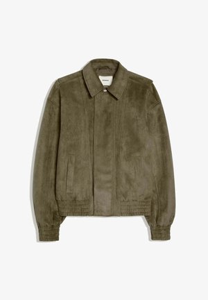 Bershka, Bunda z nepravej kože - khaki