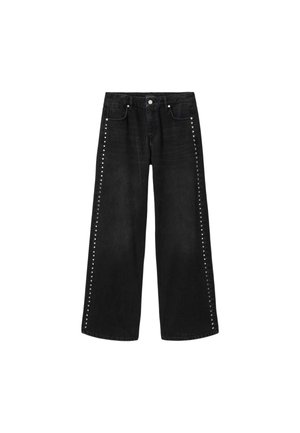 AllSaints, SWAY STUD JEAN - Wide leg - washed black