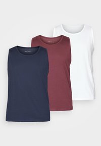3 PACK  - Top - bordeaux/dark blue/white
