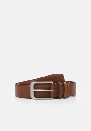 LEATHER - Belt business - cognac