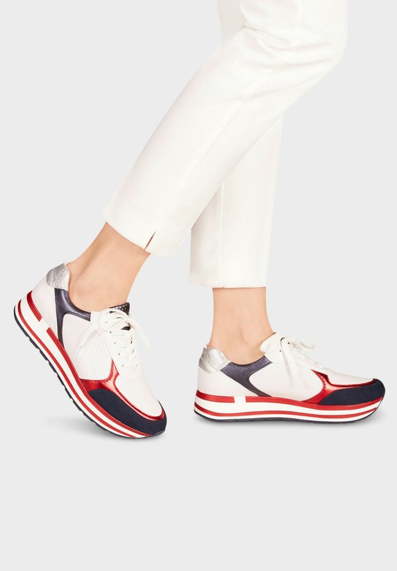 Marco Tozzi MARCO TOZZI SNEAKER - Trainers - white/navy