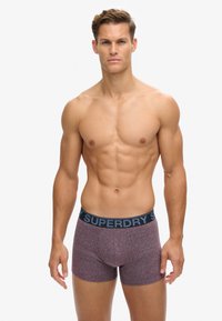 Superdry & Co 3 PACK - Calzoncillos bóxer cortos - nvy port stripe gry mrl feeder