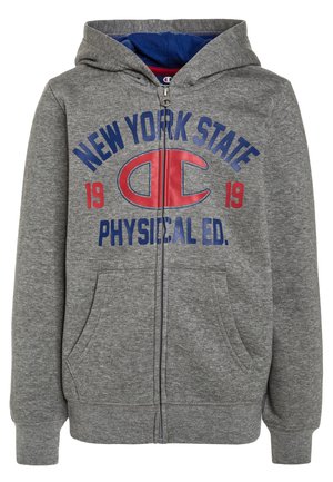 Champion HOODED FULL ZIP - Felpa con zip - grey