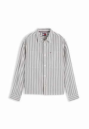 Tommy Jeans, TJM BOXY DOBBY STRIPE SHIRT - Overhemd - ecru stripes