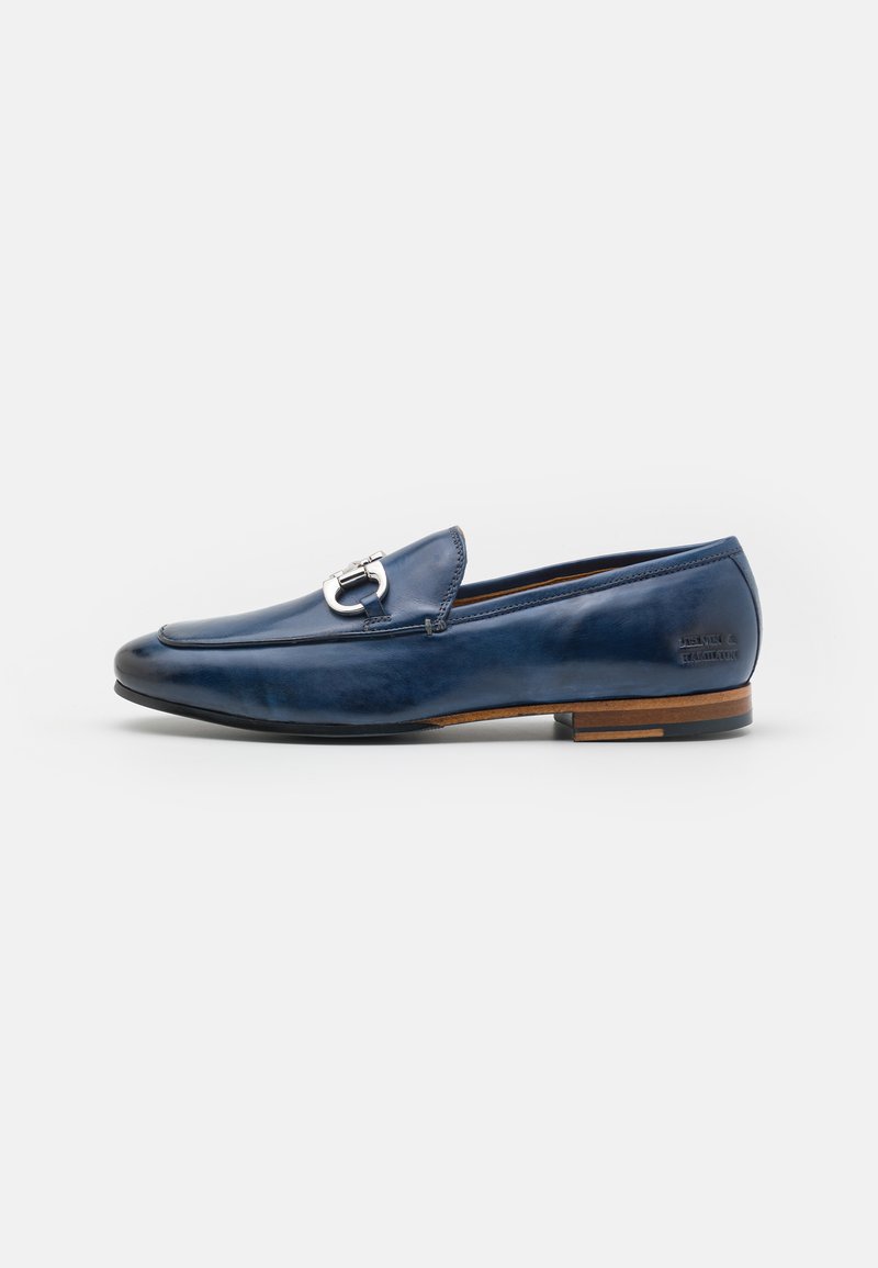 Melvin & Hamilton - CLIVE  - Smart slip-ons - marine/tan/navy, Enlarge