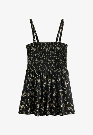 SHAPING SHIRRED BANDEAU - Kupaći kostim - black ditsy floral