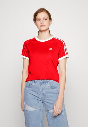 SLIM TEE - T-shirt z nadrukiem - vivid red