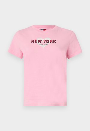 Tommy Jeans NYC  - T-shirts print - pink sugar