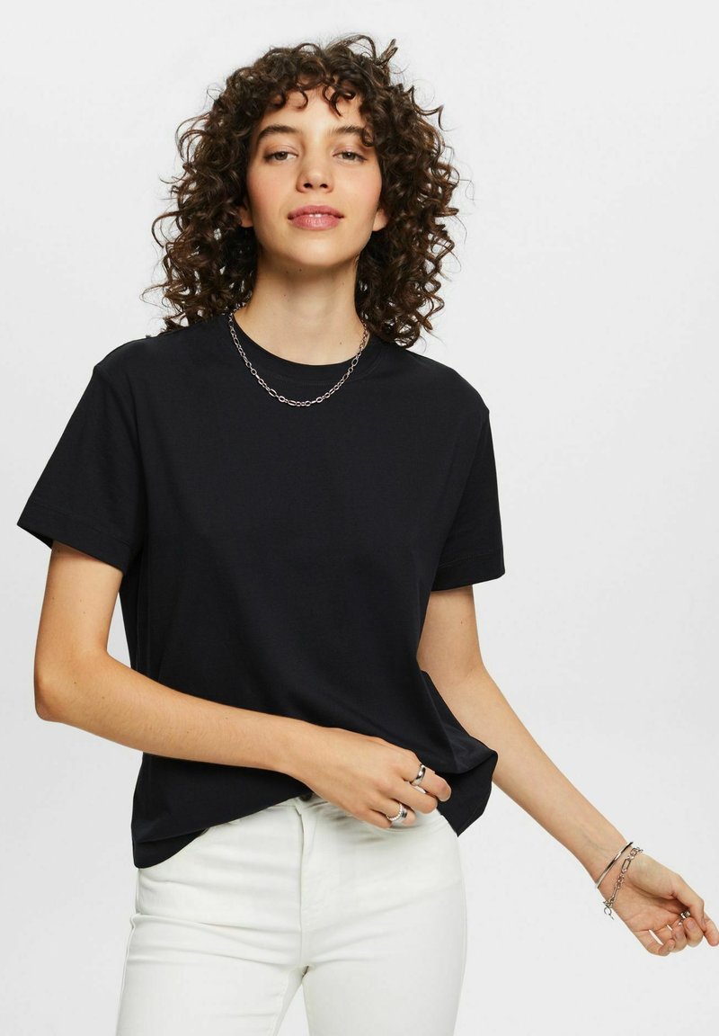 Esprit T-Shirt Bambini Nera Stampa Streetwear (IT 144, EU 140