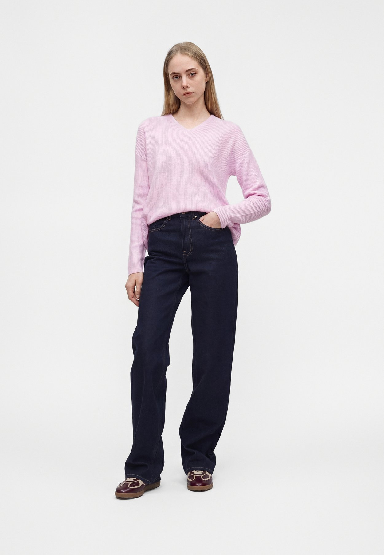 ONLCAMILLA V-NECK L/S PULLOVER KNT NOOS