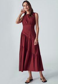 WILLA LOST - Vestito lungo - burgundy