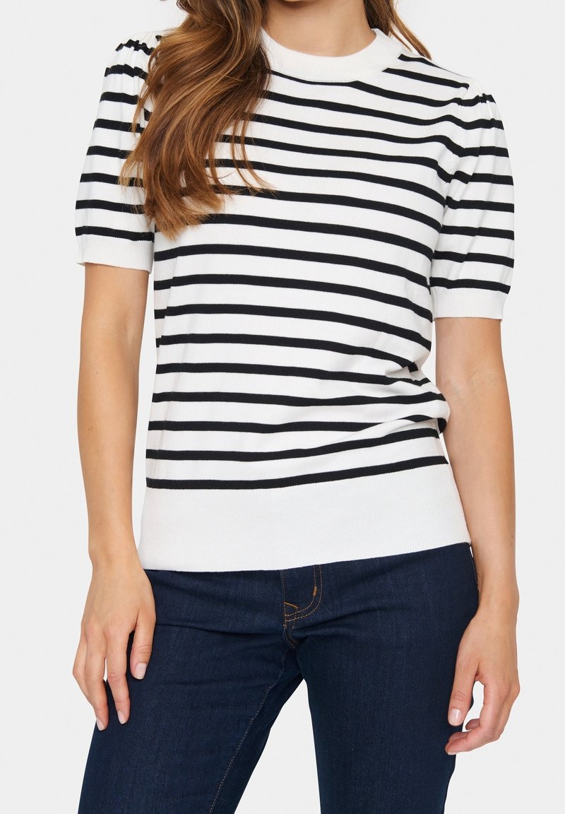 Saint Tropez T-shirt med print - off-white