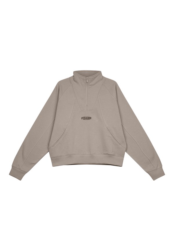 NORMA OVERSIZED HALFZIP - Sweatshirt - washed dark stone4