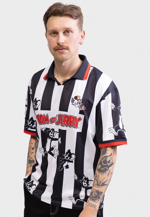 TOM AND JERRY TEE STRIPE OVERSIZED FIT - Polo shirt