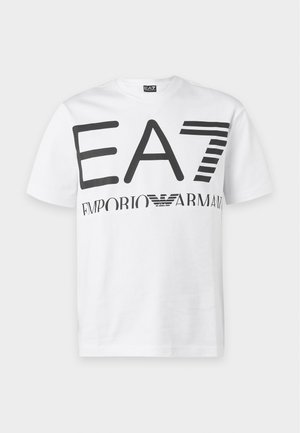 EA7 Emporio Armani, TRAIN LOGO SERIESOVERSIZE LOGO TEE - Μπλουζάκι με στάμπα - white