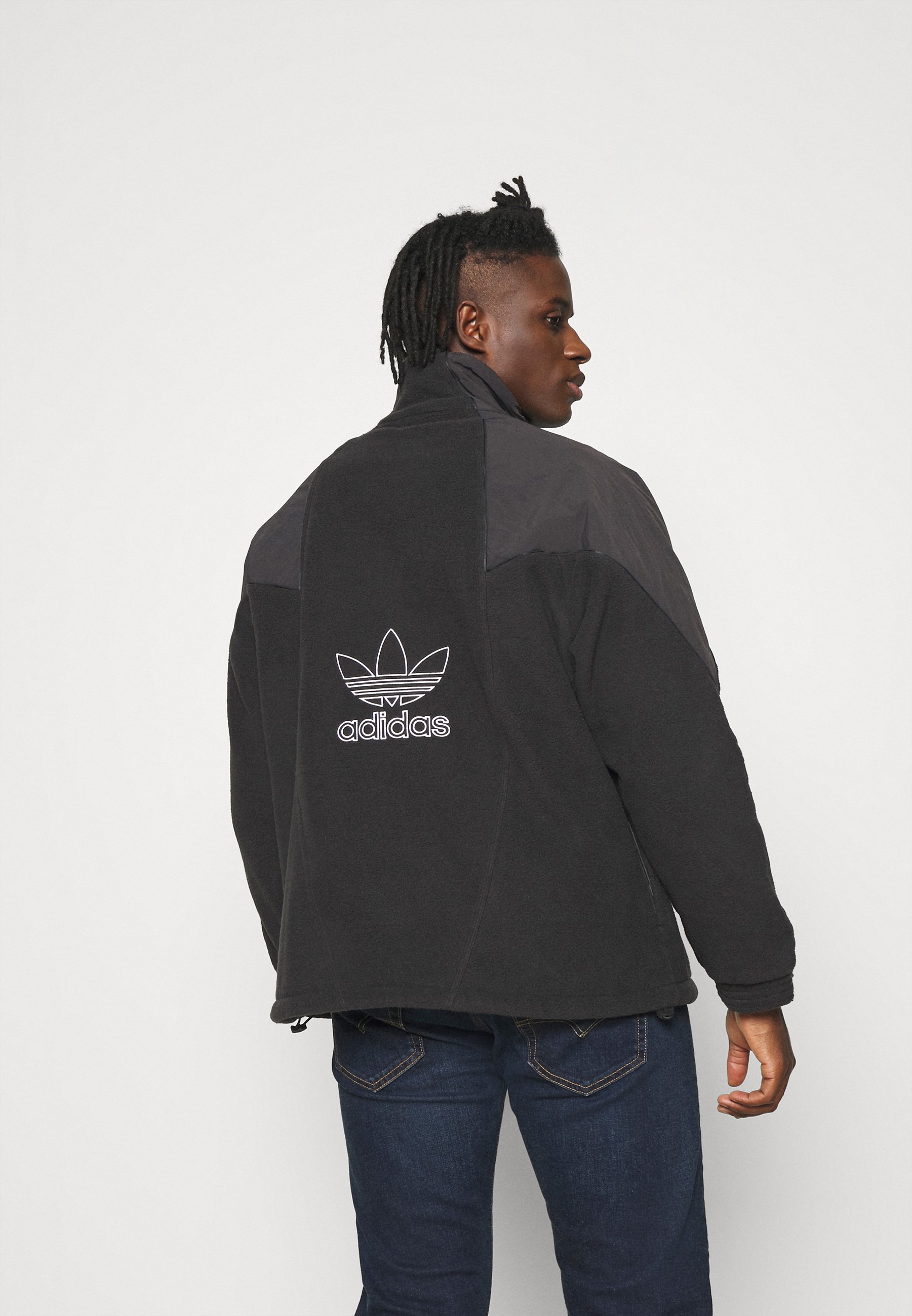adidas Originals Fleecepullover - black/schwarz - Zalando.de