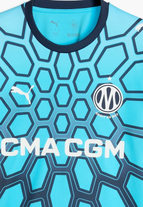 PUMA OLYMPIQUE DE MARSEILLE 26/27 TORWARTTRIKOT - Club wear - bright aqua-club navy — photo 7