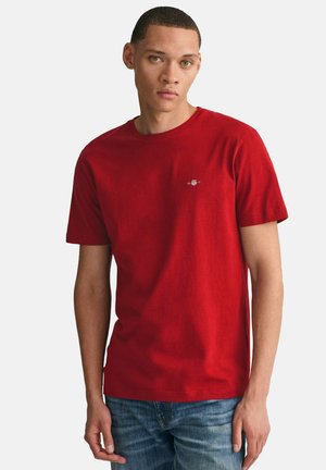 GANT REG SHIELD - T-Shirt basic - rot ruby
