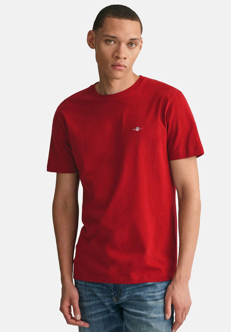 GANT SHIELD - T-Shirt basic - rot ruby