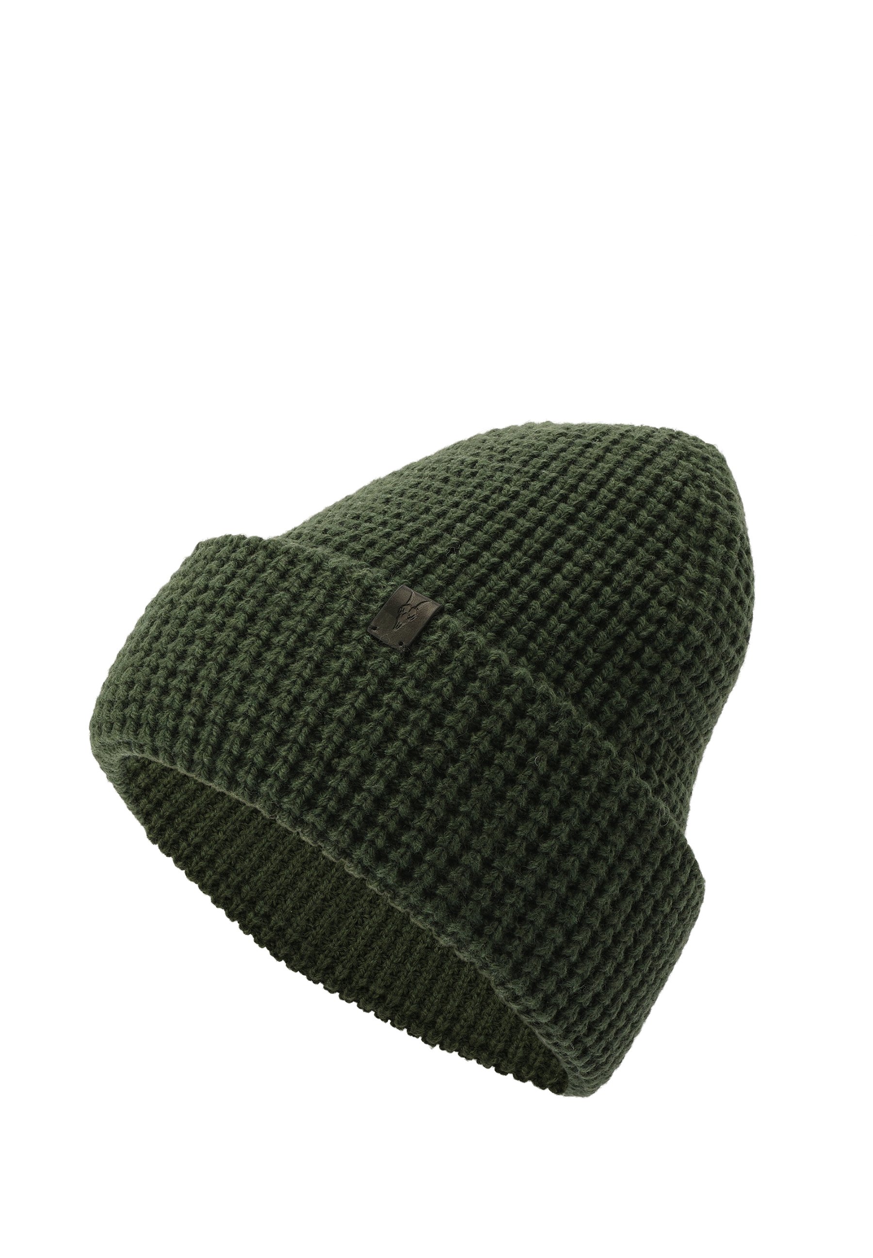 All Saints Olive Knit Beanie AllSaints STAR - Beanie - medium green/green - Zalando.ie main image 2