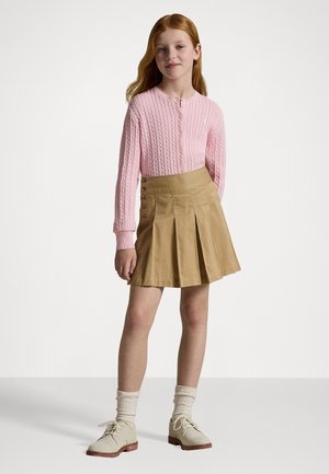 MINI CABLE COTTON CARDIGAN - Strickjacke - hint of pink