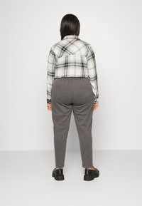 MY TRUE ME TOM TAILOR PANTS WITH ELASTIC WAIST - Tygbyxor - asphalt grey melange