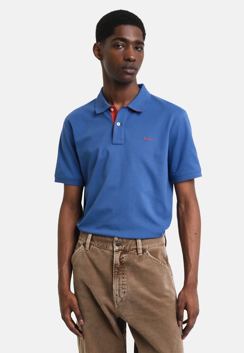 GANT CONTRAST - Πόλο - vintage blue