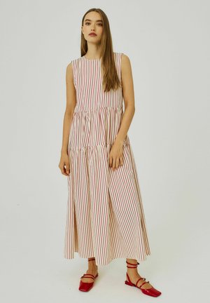 NORR LINNA - Maxi dress - red stripes