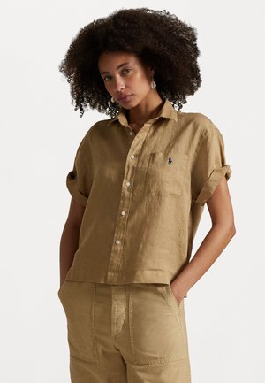 Polo Ralph Lauren SAYNA LONG SLEEVE BUTTON FRONT SHIRT - Skjortebluse - camel