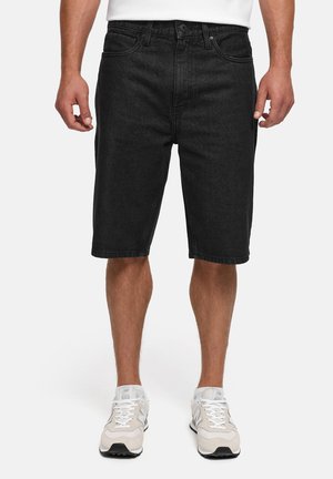 INDICODE JEANS, INZELMON SHORTS JEANS - Denim shorts - ultra black