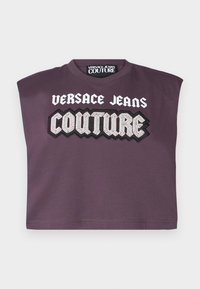 LOGO GOTH PATCH - Top - plum