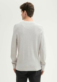 TOM TAILOR STRUKTURIERTER RUNDHALS - Trui - light stone grey melange