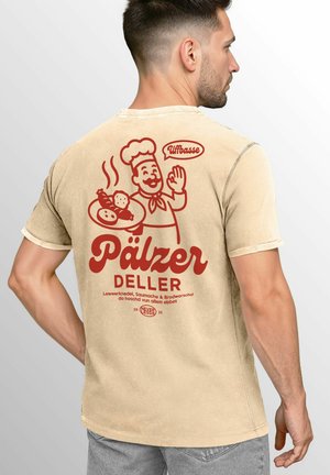VINTAGE BACK DESIGN PFÄLZER - T-Shirt print - natur