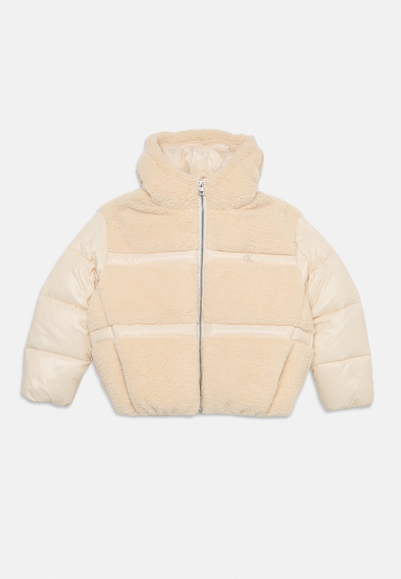Calvin Klein Jeans SHINY PUFFER JACKET - Fleecejakke - whitecap gray