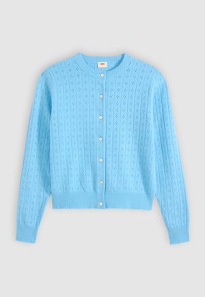 Levi's®, SUPER SOFT CREWNECK CARDI POINTELLE - Жилетка - alaskan blue