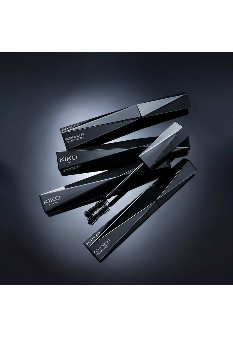 Mascara Kiko Extra Sculpteur Volume Noir - Imperméable, Allongement, Frisant, PAO 12M