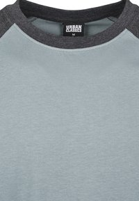 Urban Classics RAGLAN CONTRAST  - T-shirt med print - dustyblue/charcoal