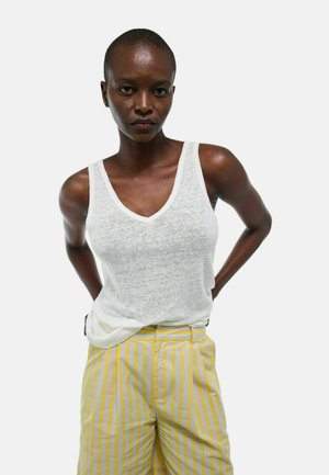 COL V UNI - Débardeur - blanc