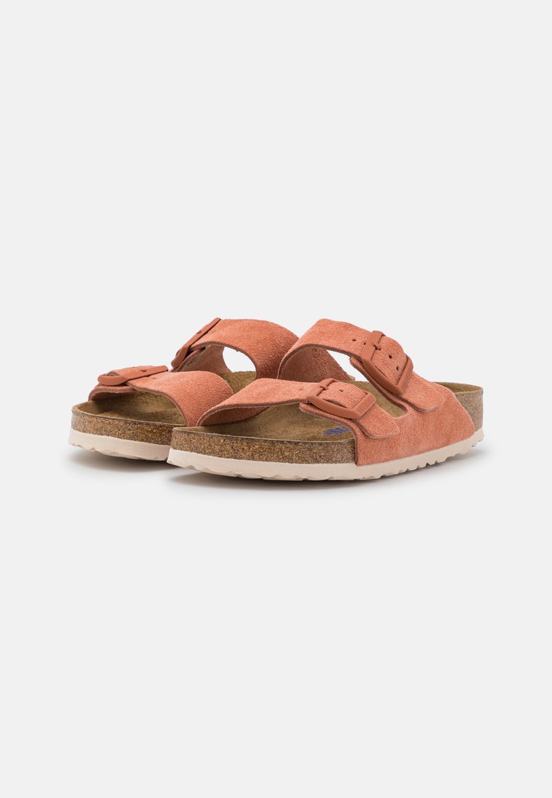 Damen Flache Pantoletten | Birkenstock ARIZONA SFB VL NARROW Hausschuh earth red/hellrot - GB85890 Damen Flache Pantoletten | Birkenstock ARIZONA SFB VL NARROW Hausschuh earth red/hellrot - GB85890